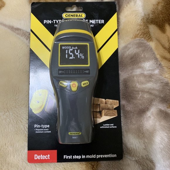GENERAL TOOLS MM7 PIN-TYPE DRYWALL/WOOD MOISTER METER - Picture 1 of 8